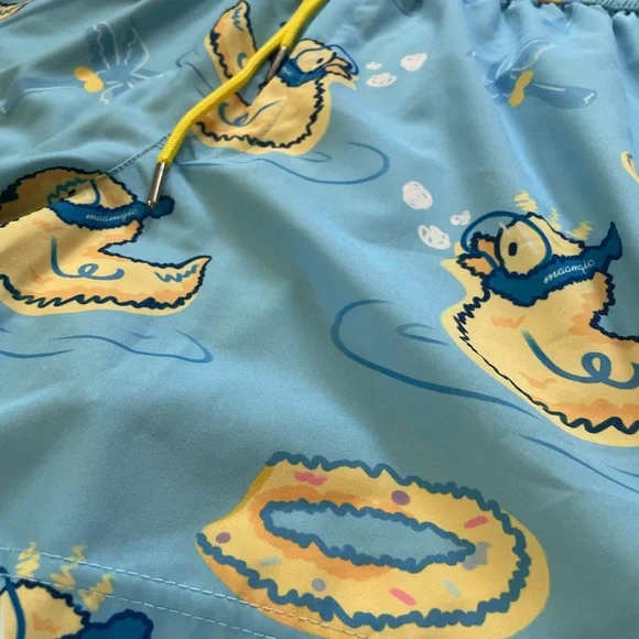 Mens Swim Shorts with Liner Quick Dry with Zipper Pockets Size Large - Picture 2 of 9